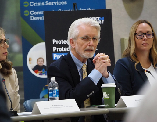 MEJI Michael Daeschlein speaks on a panel of health advocate